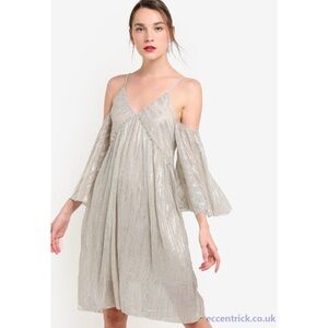 Mango Ethereal Metallic Dress